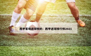 西甲客场进球榜的：西甲进球排行榜2021