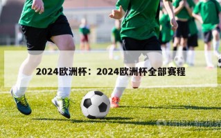 2024欧洲杯：2024欧洲杯全部赛程