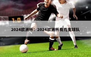 2024欧洲杯：2024欧洲杯有几支球队