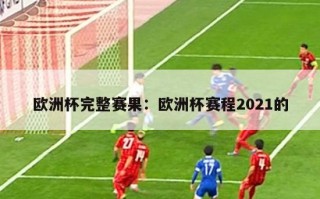 欧洲杯完整赛果：欧洲杯赛程2021的