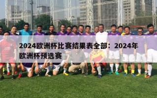 2024欧洲杯比赛结果表全部：2024年欧洲杯预选赛