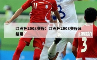 欧洲杯2008赛程：欧洲杯2008赛程及结果