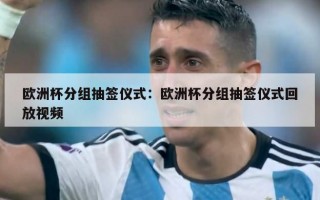 欧洲杯分组抽签仪式：欧洲杯分组抽签仪式回放视频