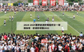 2024-2025赛季欧洲杯赛程积分一球探体育：欧洲杯球赛2021