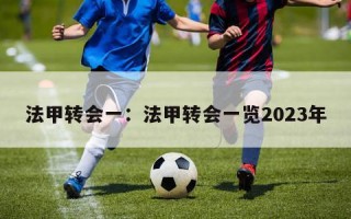 法甲转会一：法甲转会一览2023年