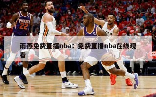 雨燕免费直播nba：免费直播nba在线观看