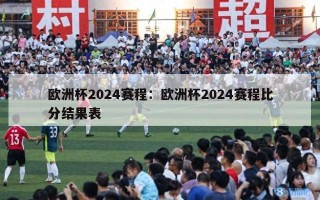 欧洲杯2024赛程：欧洲杯2024赛程比分结果表