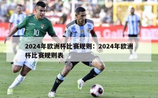 2024年欧洲杯比赛规则：2024年欧洲杯比赛规则表