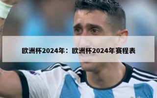 欧洲杯2024年：欧洲杯2024年赛程表