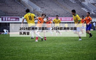 2024欧洲杯法国队：2024欧洲杯法国队阵容