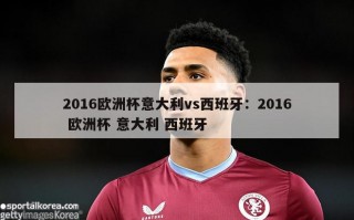 2016欧洲杯意大利vs西班牙：2016 欧洲杯 意大利 西班牙