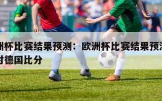 欧洲杯比赛结果预测：欧洲杯比赛结果预测瑞士对德国比分