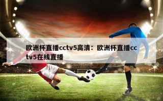 欧洲杯直播cctv5高清：欧洲杯直播cctv5在线直播