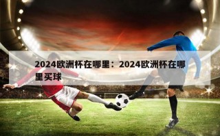 2024欧洲杯在哪里：2024欧洲杯在哪里买球