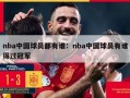 nba中国球员都有谁：nba中国球员有谁得过冠军