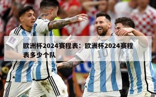 欧洲杯2024赛程表：欧洲杯2024赛程表多少个队