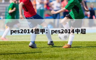 pes2014德甲：pes2014中超