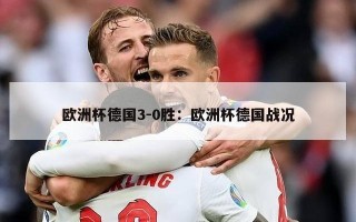 欧洲杯德国3-0胜：欧洲杯德国战况