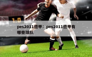 pes2011德甲：pes2011德甲有哪些球队