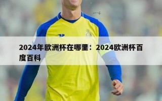 2024年欧洲杯在哪里：2024欧洲杯百度百科