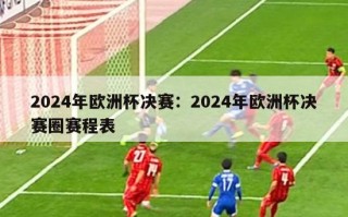 2024年欧洲杯决赛：2024年欧洲杯决赛圈赛程表