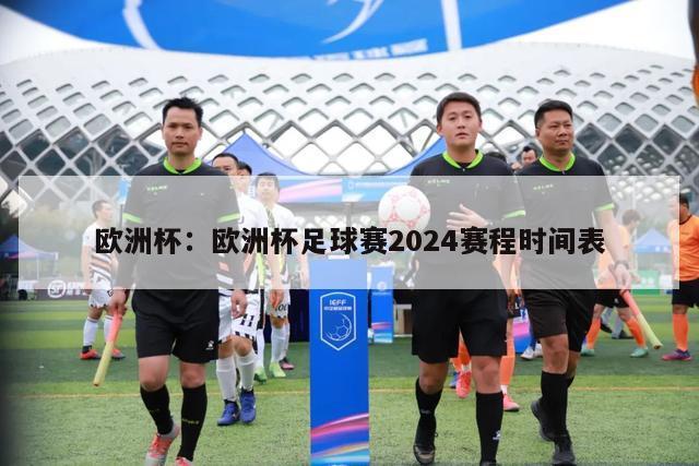 欧洲杯：欧洲杯足球赛2024赛程时间表