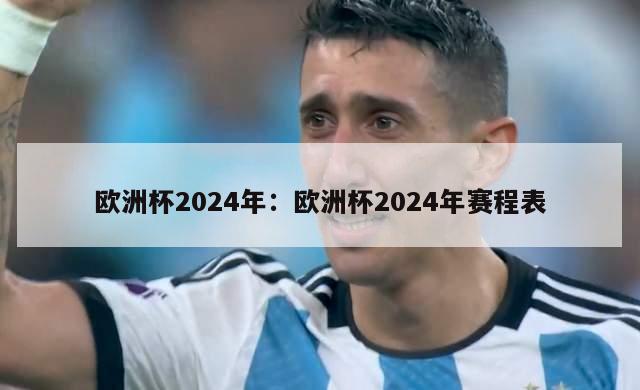 欧洲杯2024年：欧洲杯2024年赛程表