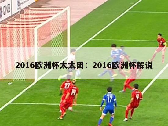 2016欧洲杯太太团：2016欧洲杯解说