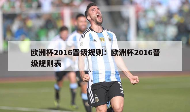 欧洲杯2016晋级规则：欧洲杯2016晋级规则表